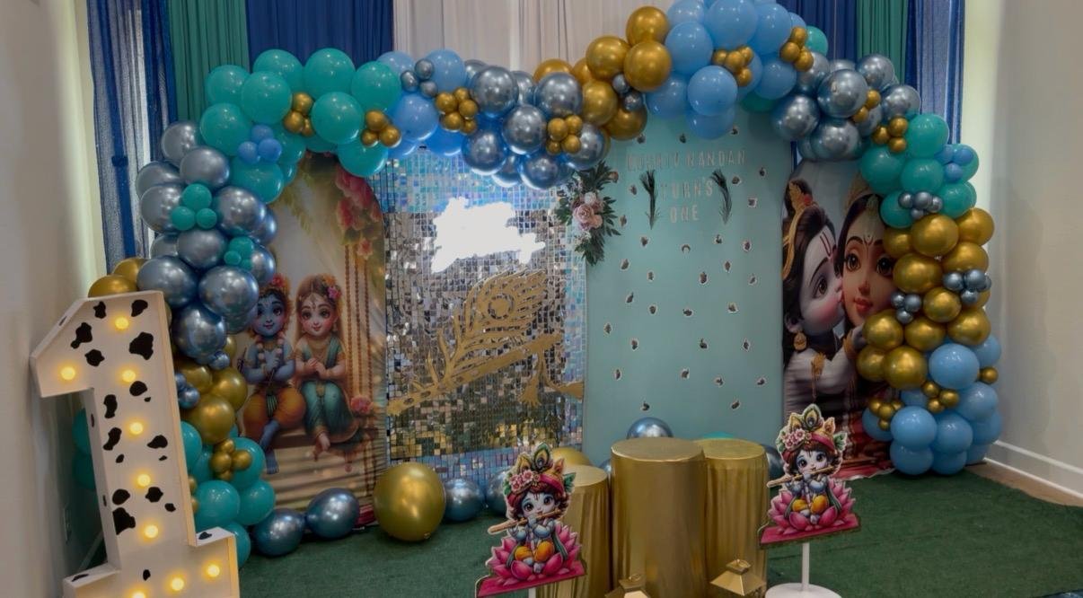 Birthday - Radha Krishna decor